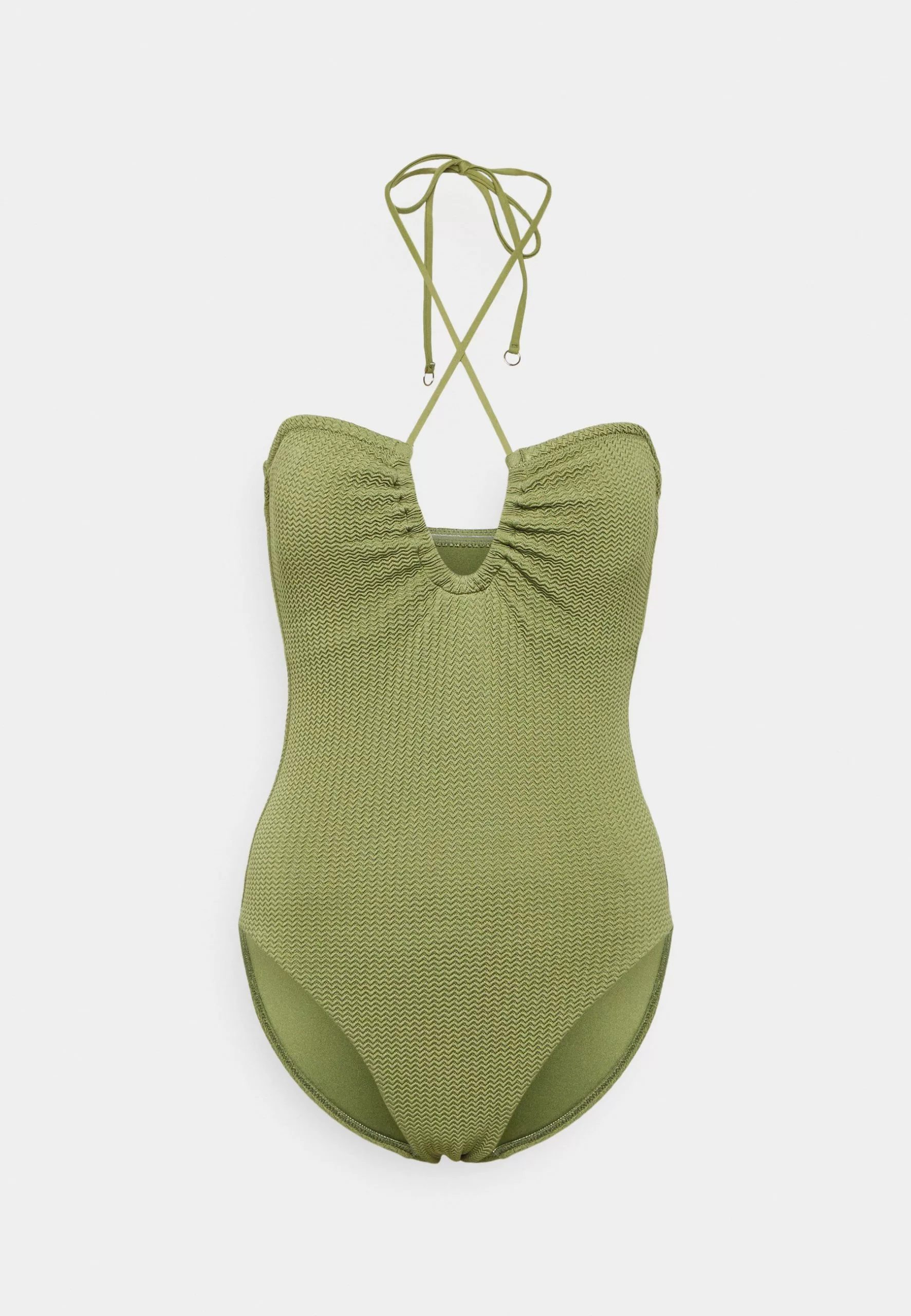 Seafolly Sea Dive Bandeau Maillot - Swimsuit - Khaki 7 Seafolly Sea Dive Bandeau Maillot - Swimsuit - Khaki - Image 5