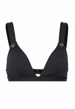 Seafolly Active Fixed Buttons - Bikini Top - Black -Seafolly Shop 1ff4b47ce0304a1b823014deb80a51ee