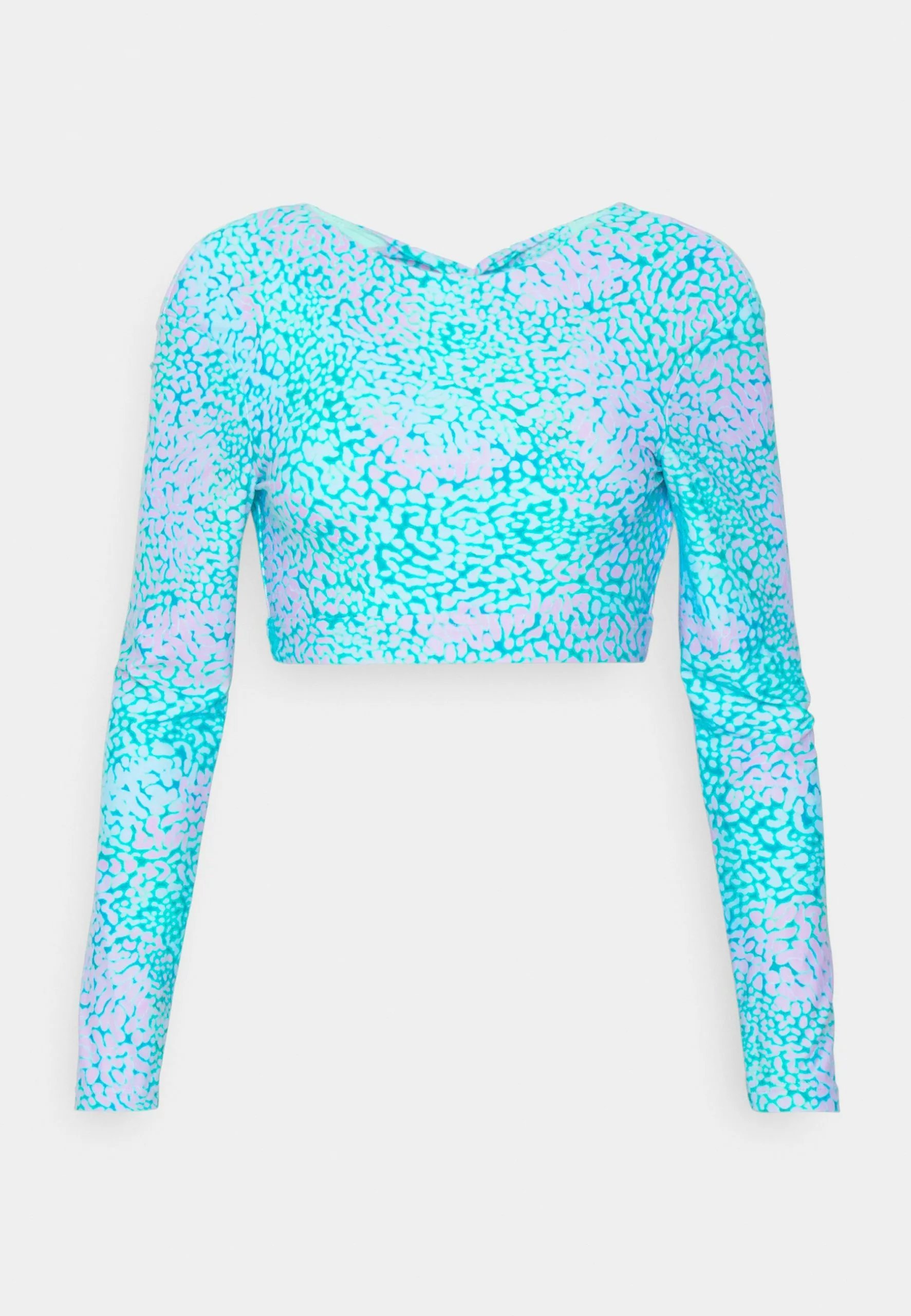 Seafolly Sea Skin Long Sleeve Crop Sunvest - Bikini Top - Vivid Green 7 Seafolly Sea Skin Long Sleeve Crop Sunvest - Bikini Top - Vivid Green - Image 5