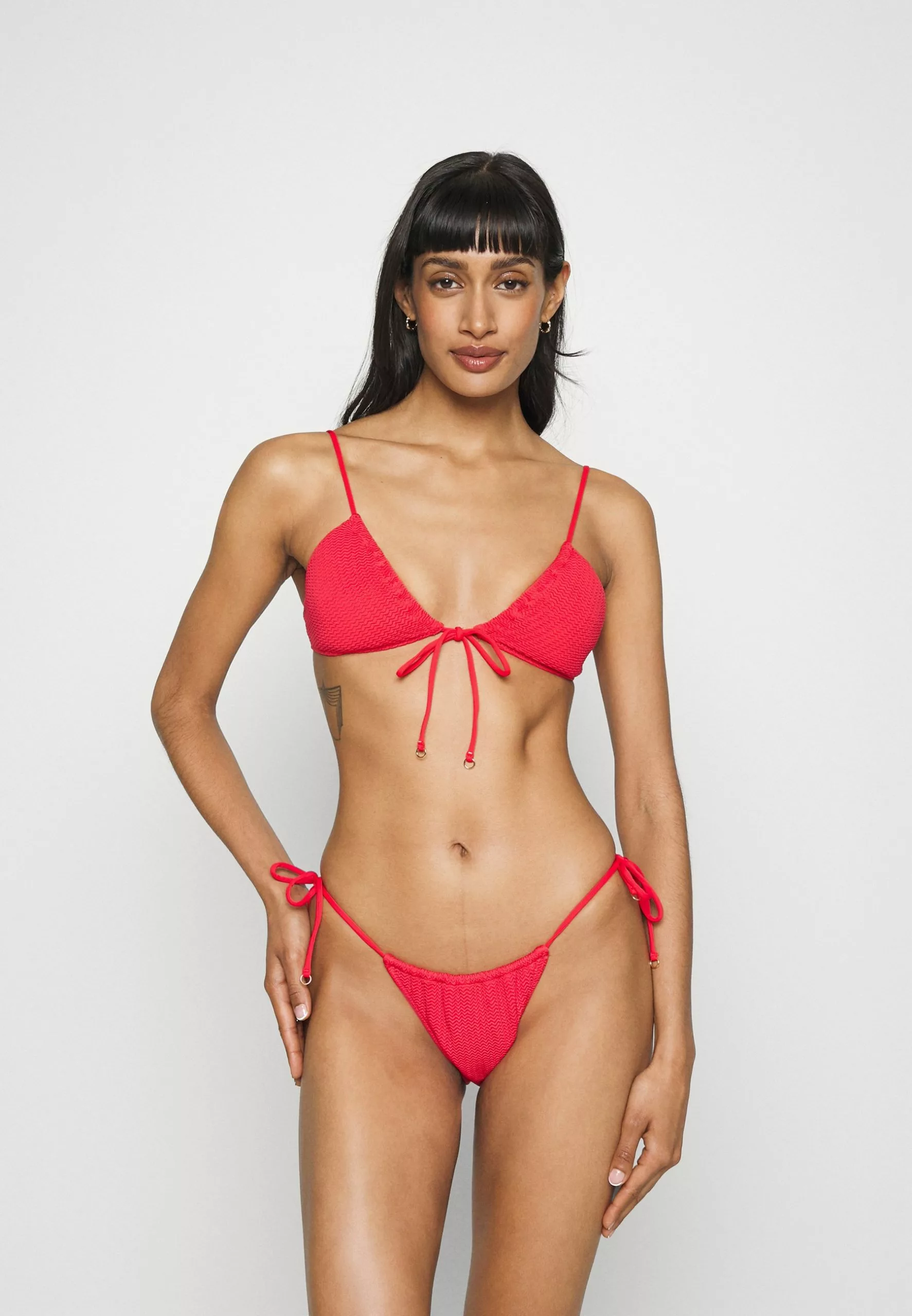 Seafolly Sea Dive Drawstring Tie Side Rio Pant - Bikini Bottoms - Chilli Red 4 Seafolly Sea Dive Drawstring Tie Side Rio Pant - Bikini Bottoms - Chilli Red - Image 2