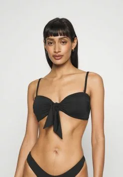 Seafolly Collective Twist Tie Front Bandeau - Bikini Top - Black -Seafolly Shop 35129c930abc4b59a52ef1ec74575a5c