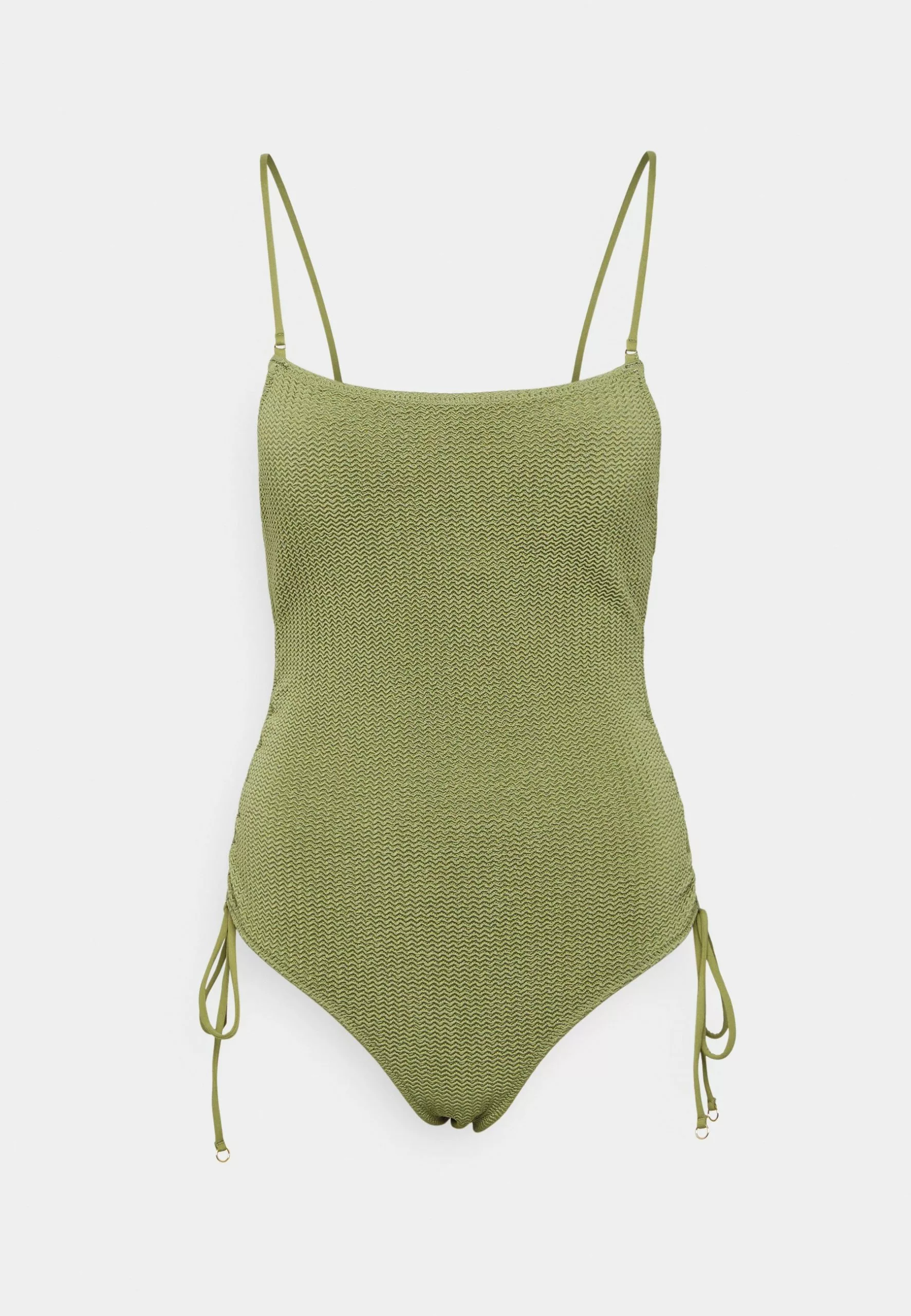 Seafolly Sea Dive Scoop Neck Drawstring Side - Swimsuit - Khaki 7 Seafolly Sea Dive Scoop Neck Drawstring Side - Swimsuit - Khaki - Image 5