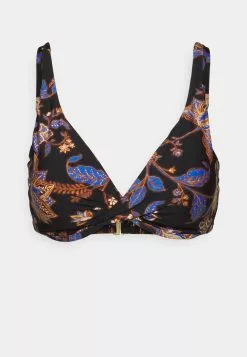 Seafolly Road Wrap Front Cup Bra - Bikini Top - Black