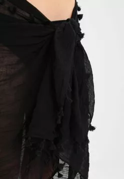 Seafolly Beach Basics Sarong - Beach Accessory - Black -Seafolly Shop 4d43162d3d7e4d7a980d19e76ee26552