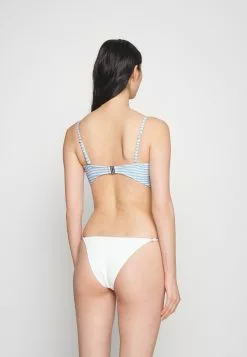 Seafolly Summer Crush Twist Tie Front Bandeau - Bikini Top - Powder Blue -Seafolly Shop 5da99f5f0f714ff18ccbbe1eae930b04