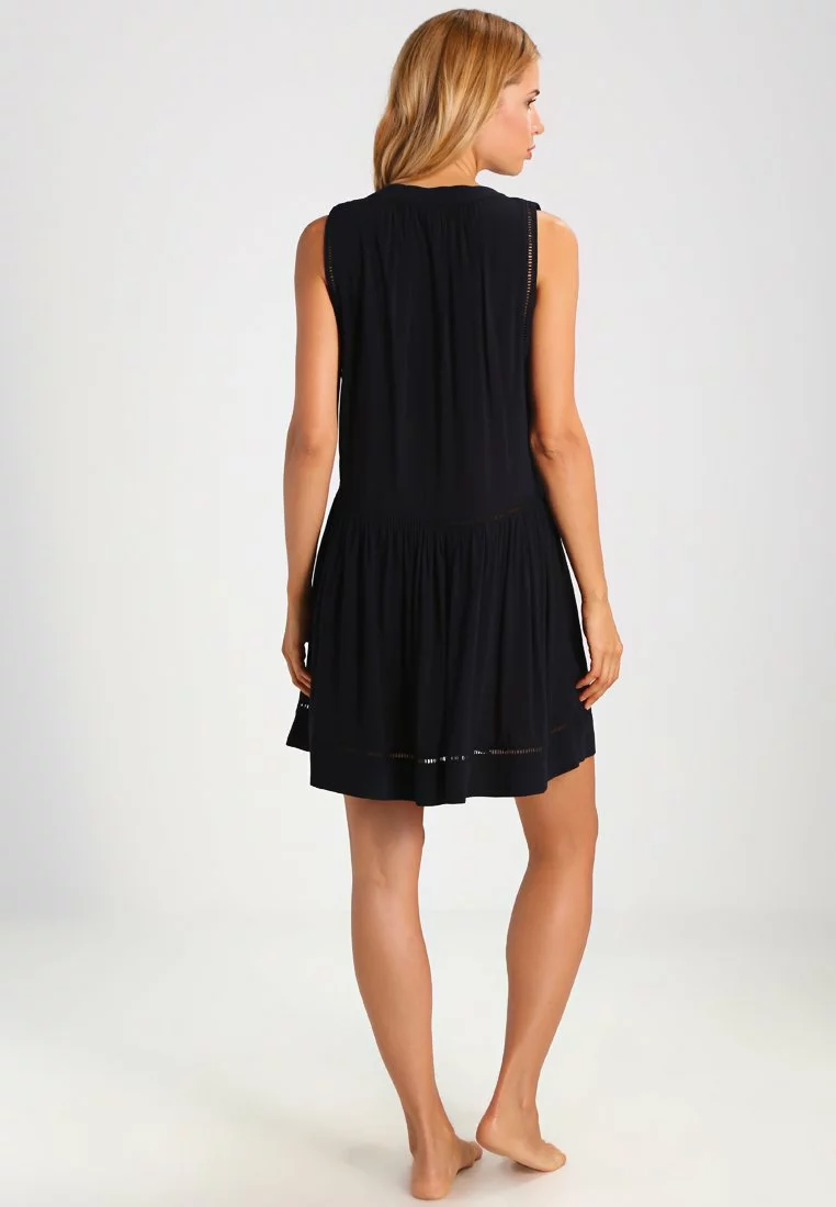 Seafolly Beach Basics Ladder Detail Dress - Beach Accessory - Black 5 Seafolly Beach Basics Ladder Detail Dress - Beach Accessory - Black - Image 3