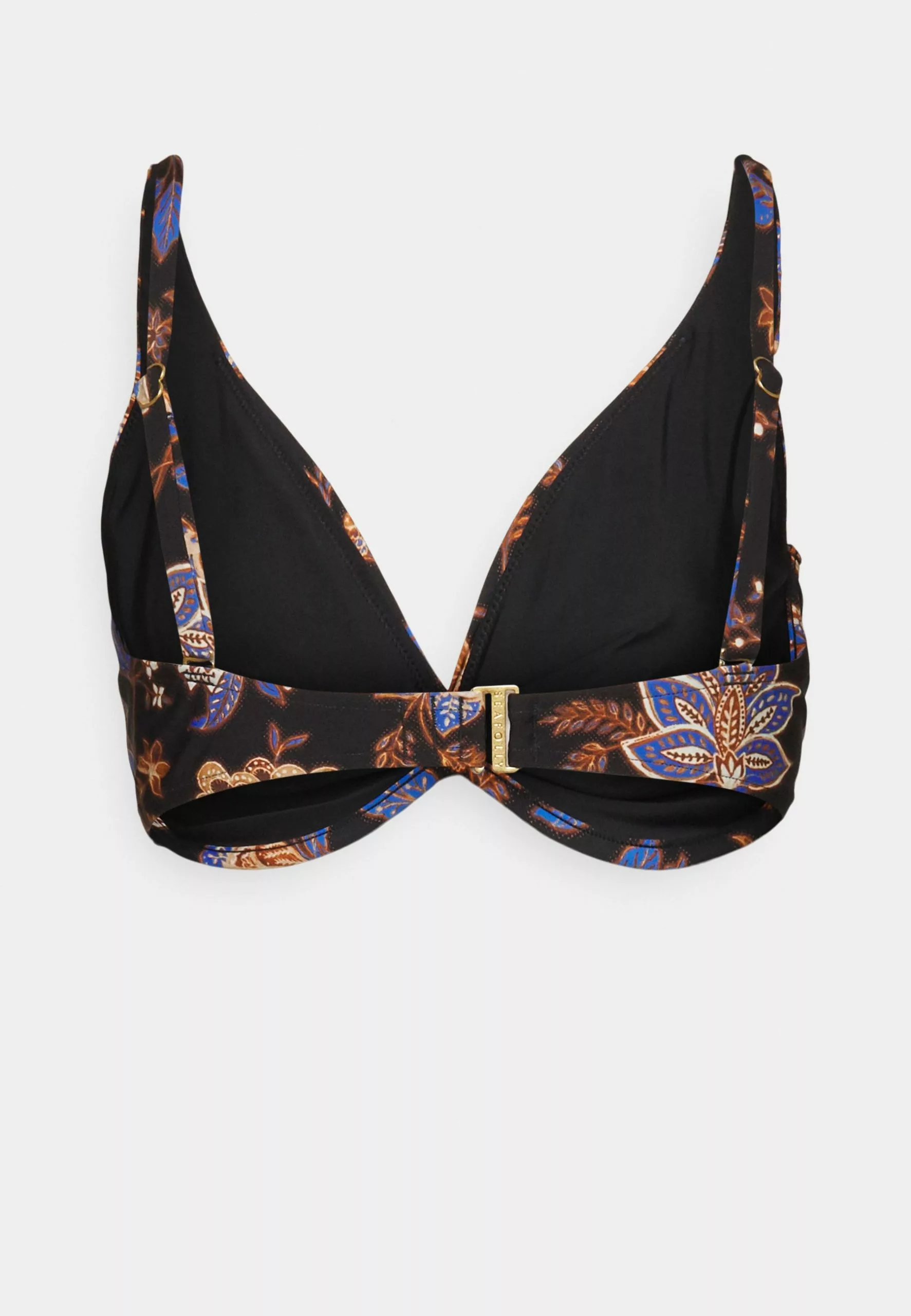 Seafolly Road Wrap Front Cup Bra - Bikini Top - Black 4 Seafolly Road Wrap Front Cup Bra - Bikini Top - Black - Image 2