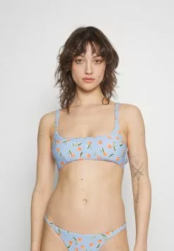 Seafolly Summer Crush Bralette With Plaited Detail - Bikini Top - Powder Blue