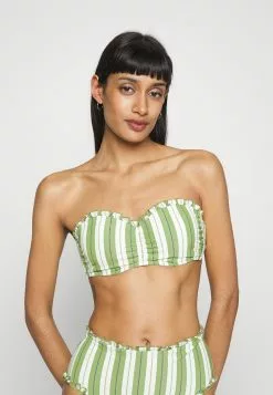 Seafolly Cabana Bustier Bandeau - Bikini Top - Olive Green