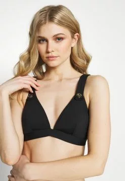 Seafolly Active Fixed Buttons - Bikini Top - Black -Seafolly Shop 793f2a8931f1470abfc59faa898fba2e