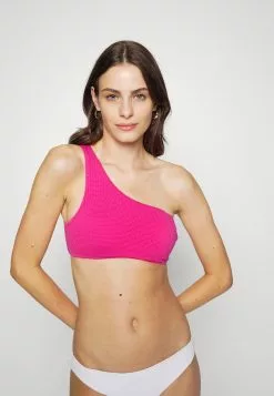 Seafolly Sea Dive One Shoulder Top - Bikini Top - Fuchsiaros