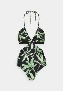 Seafolly Palm Paradise Drawstring One Piece - Swimsuit - Black -Seafolly Shop 7c8c40e71b134a08a2f30b2ade493e00
