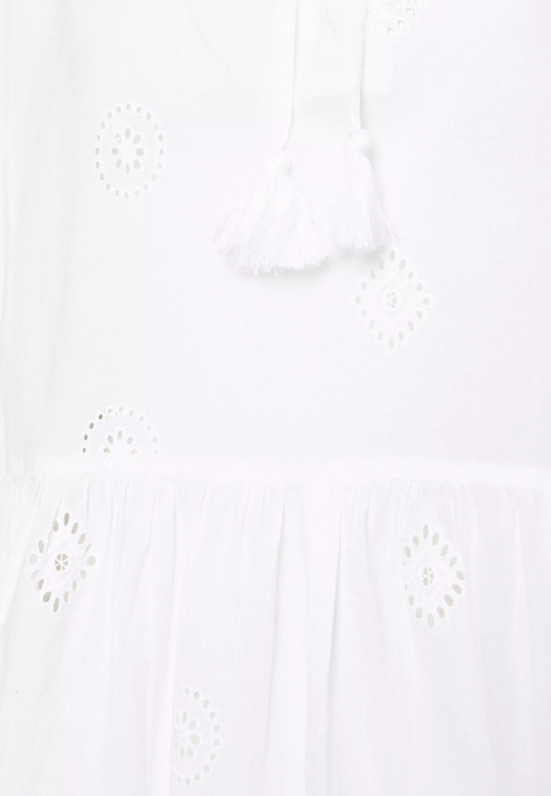 Seafolly Bora Bora Flora Embroidery Tiered Dress - Beach Accessory - White 10 Seafolly Bora Bora Flora Embroidery Tiered Dress - Beach Accessory - White - Image 8