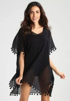 Seafolly Amnesia Kaftan - Beach Accessory - Black