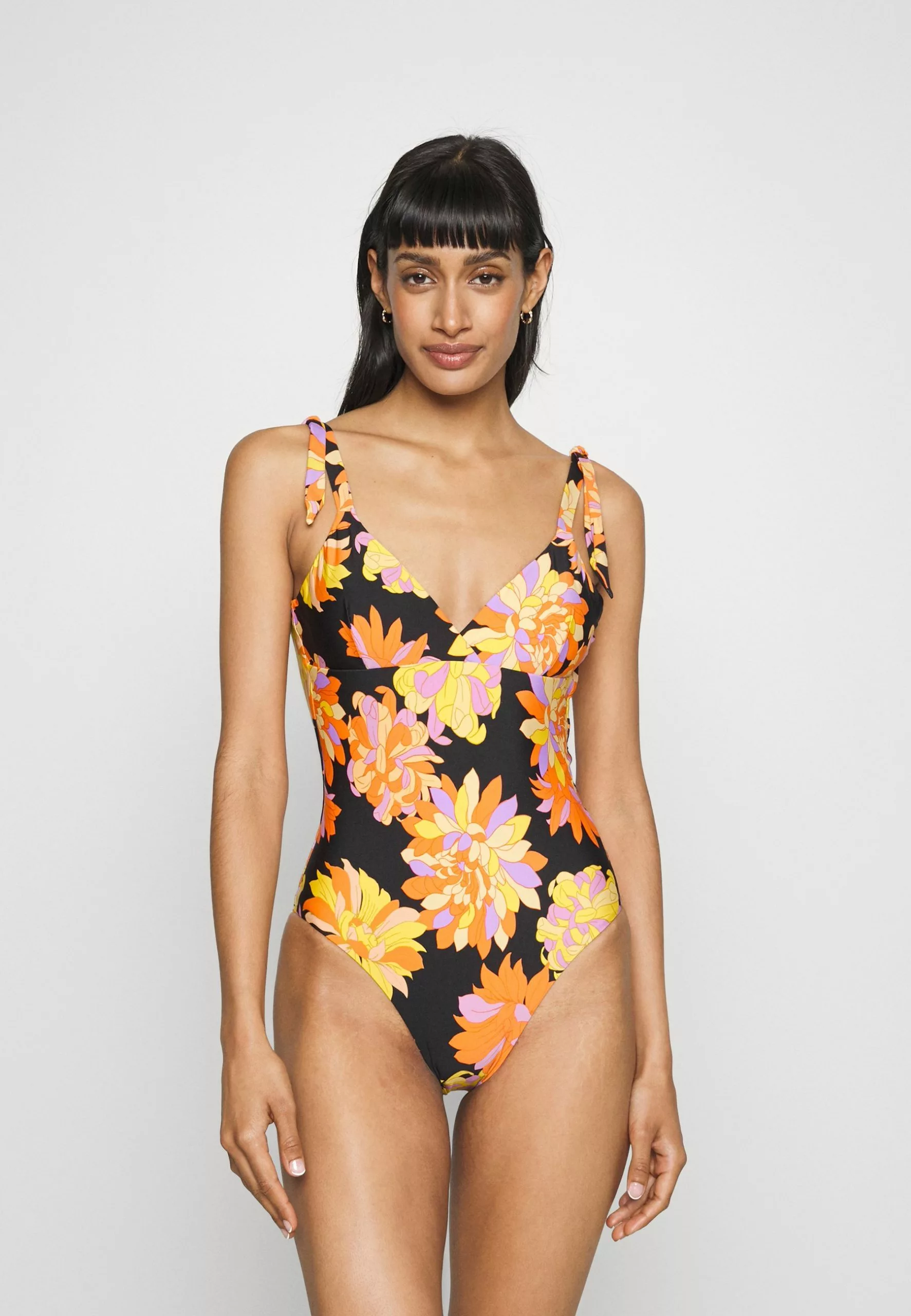 Seafolly Palm Springs Wrap Front One Piece - Swimsuit - Black 3 Seafolly Palm Springs Wrap Front One Piece - Swimsuit - Black