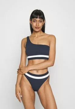 Seafolly Slice Of Splice Spliced One Shoulder - Bikini Top - White/Black -Seafolly Shop b8e34a94d80b4290ae4b9798a85398f4