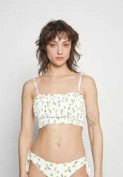 Seafolly Summer Crush Shirred Long Line Bandeau - Bikini Top - Off-White -Seafolly Shop d30beb9cb95344b78c7442facd6500a4
