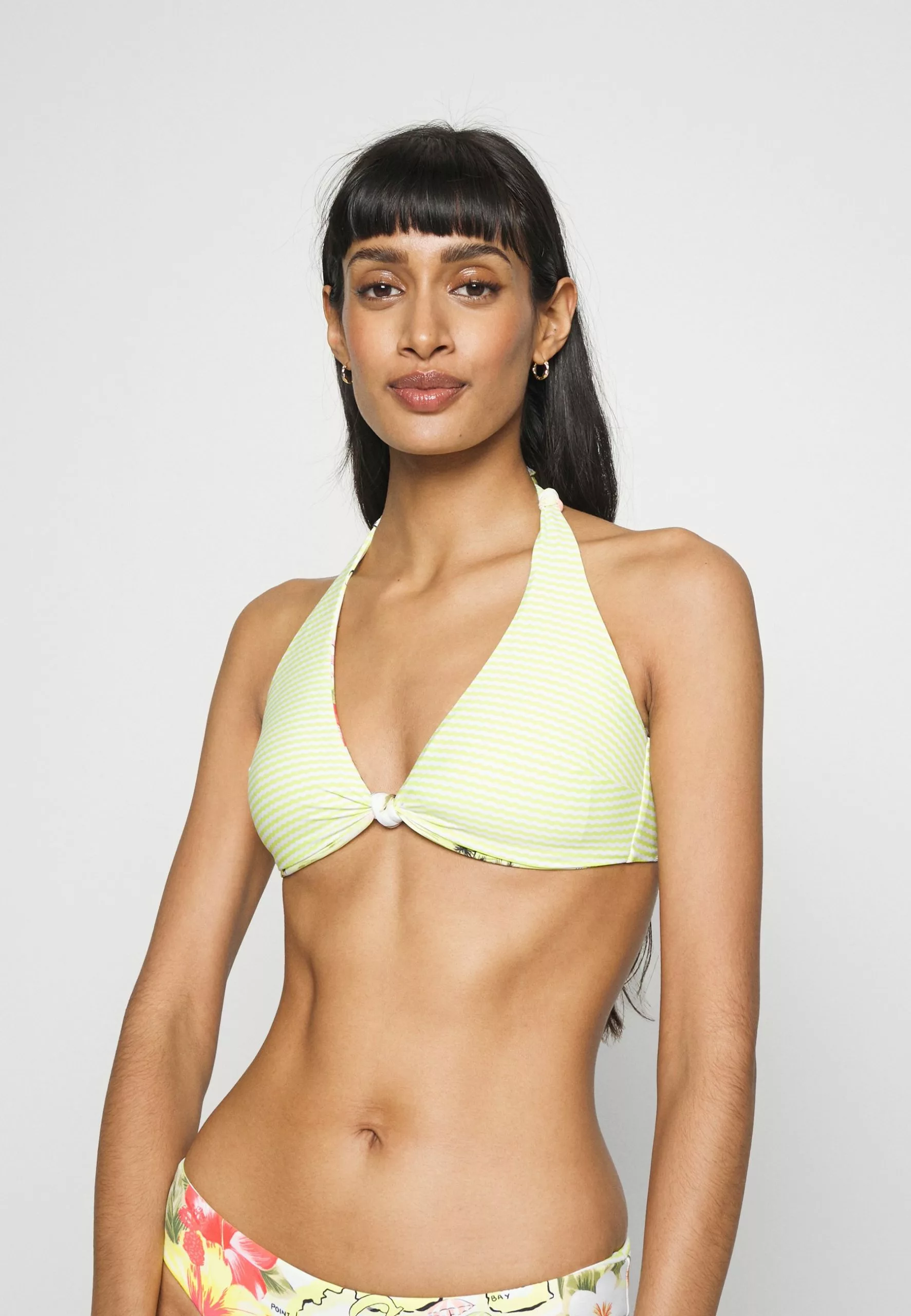 Seafolly Coast To Coast Knot Front Halter Bra - Bikini Top - Wild Lime 6 Seafolly Coast To Coast Knot Front Halter Bra - Bikini Top - Wild Lime - Image 4