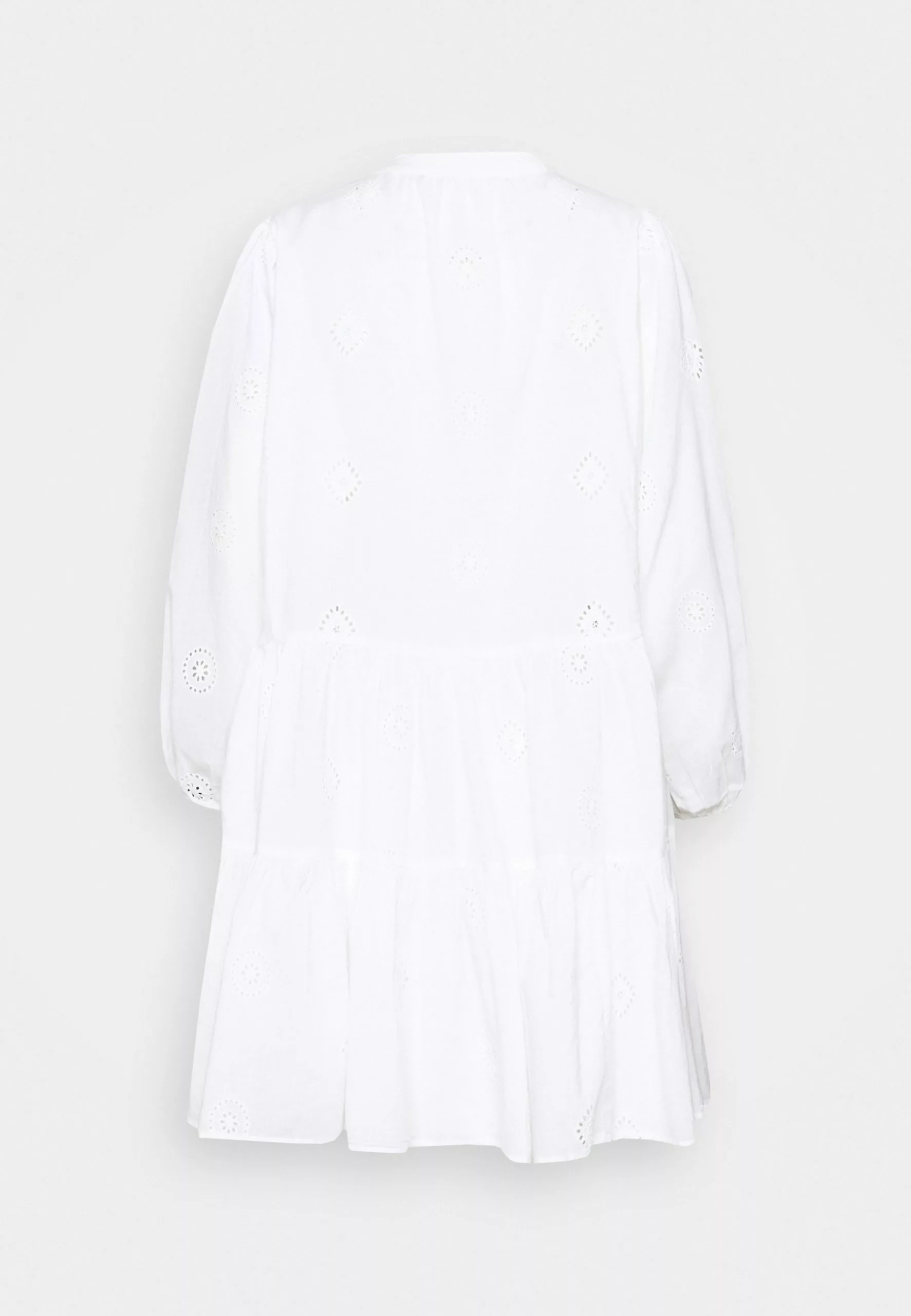 Seafolly Bora Bora Flora Embroidery Tiered Dress - Beach Accessory - White 11 Seafolly Bora Bora Flora Embroidery Tiered Dress - Beach Accessory - White - Image 9