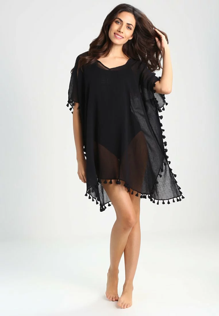 Seafolly Amnesia Kaftan - Beach Accessory - Black 4 Seafolly Amnesia Kaftan - Beach Accessory - Black - Image 2