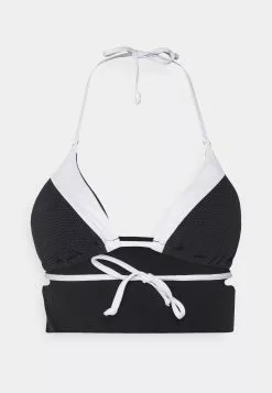 Seafolly Slice Of Splice Slide- Bikini Top - White/Black -Seafolly Shop f49b82c6966e4aee898c7a7b37c86d77