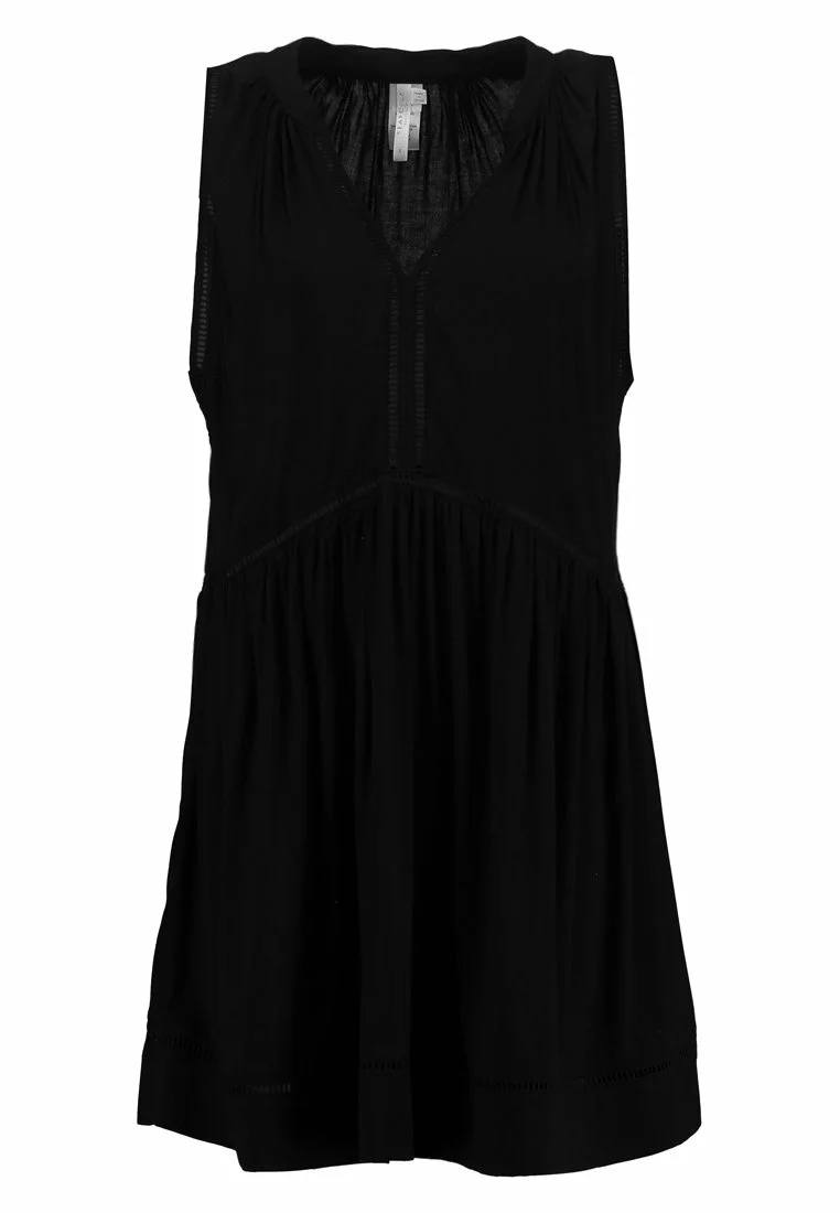 Seafolly Beach Basics Ladder Detail Dress - Beach Accessory - Black 7 Seafolly Beach Basics Ladder Detail Dress - Beach Accessory - Black - Image 5