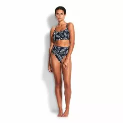 Seafolly Shop 43 Seafolly W FOLKLORE F CUP HALTER BRA, True Navy