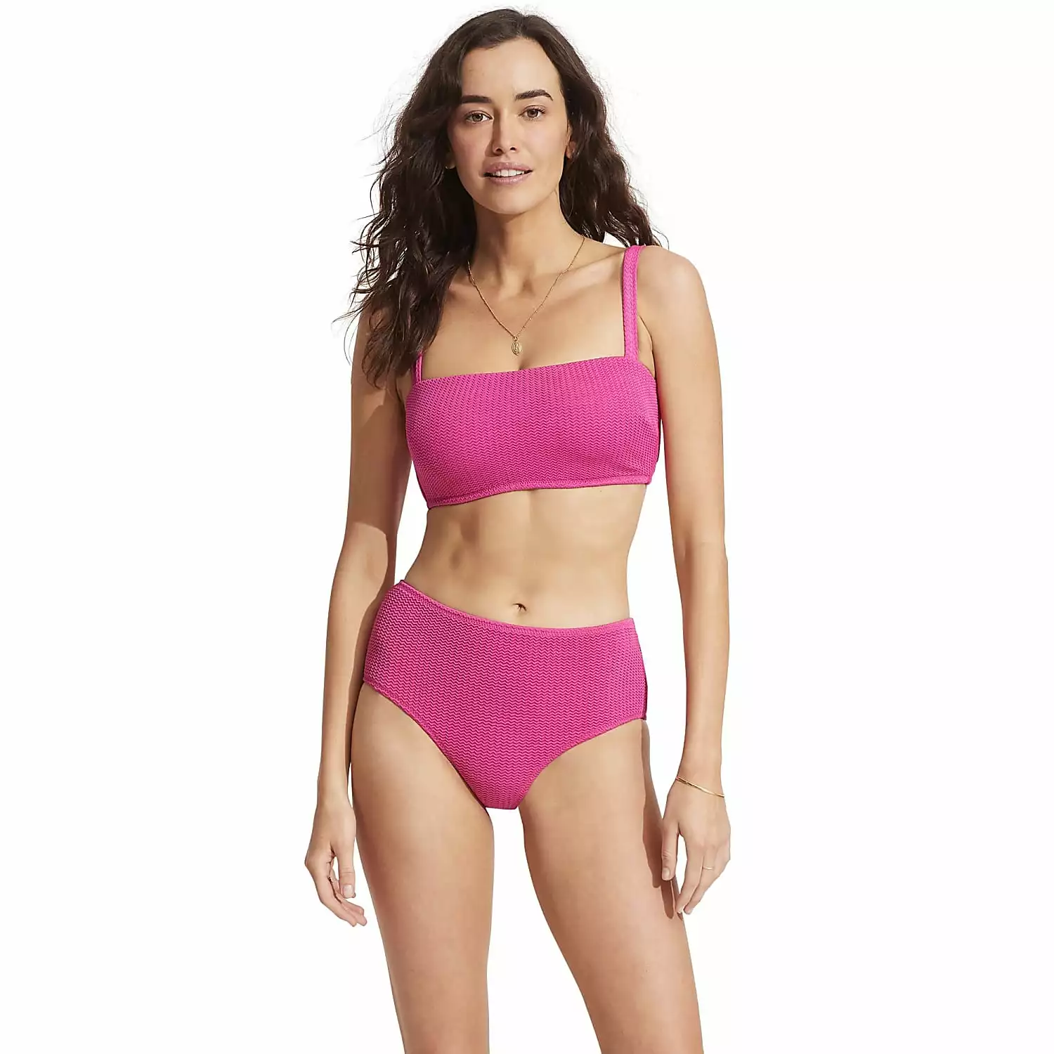 Seafolly W SEA DIVE WIDE SIDE RETRO, Fuchsia Rose 4 Seafolly W SEA DIVE WIDE SIDE RETRO, Fuchsia Rose - Image 2