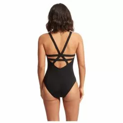 Seafolly Women's Collective Deep V One Piece - Swimsuit -Seafolly Shop seafolly womens collective deep v one piece swimsuit detail 3