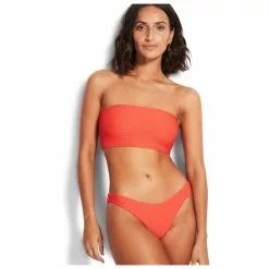 Seafolly - Women's Essentials High Rise - Bikini Bottom -Seafolly Shop seafolly womens essentials high rise bikini bottom detail 5