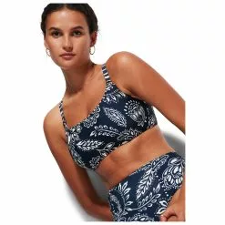 Seafolly - Women's Folklore F Cup Halter Bra - Bikini Top -Seafolly Shop seafolly womens folklore f cup halter bra bikini top detail 3