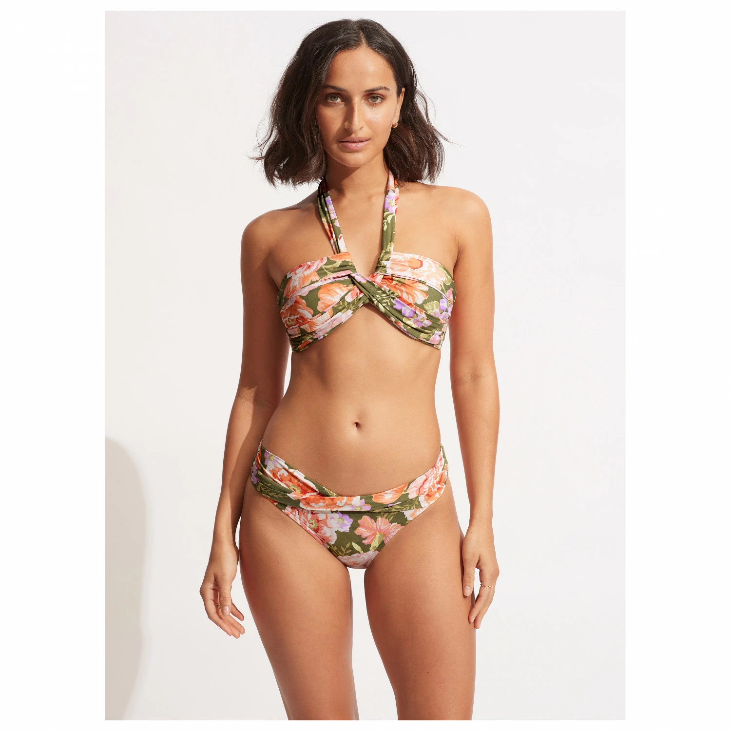 Seafolly - Women's Paradise Garden Halter Bandeau - Bikini Top 6 Seafolly - Women's Paradise Garden Halter Bandeau - Bikini Top - Image 4