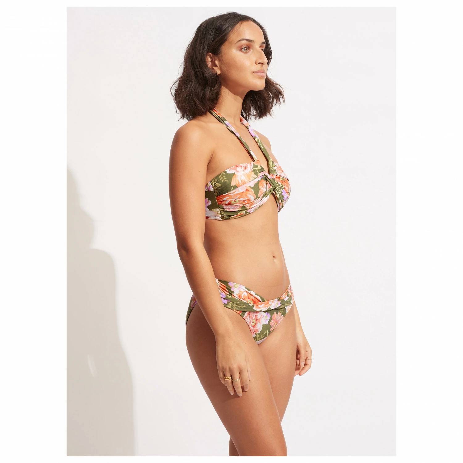 Seafolly - Women's Paradise Garden Halter Bandeau - Bikini Top 7 Seafolly - Women's Paradise Garden Halter Bandeau - Bikini Top - Image 5