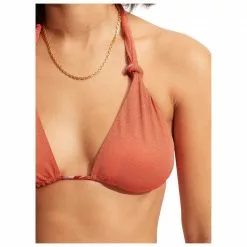 Seafolly - Women's Poolside Reversible Longline Tri - Bikini Top 12 Seafolly - Women's Poolside Reversible Longline Tri - Bikini Top -Seafolly Shop seafolly womens poolside reversible longline tri bikini top detail 5