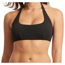 Seafolly - Women's Sea Dive Scoop Neck Halter - Bikini Top -Seafolly Shop seafolly womens sea dive scoop neck halter bikini top 1