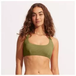 Seafolly - Women's Sea Dive Scoop Neck Halter - Bikini Top -Seafolly Shop seafolly womens sea dive scoop neck halter bikini top detail 3