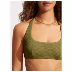 Seafolly - Women's Sea Dive Scoop Neck Halter - Bikini Top -Seafolly Shop seafolly womens sea dive scoop neck halter bikini top detail 4