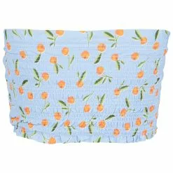 Seafolly - Women's Summercrush Shirred Long Line Bandeau - Bikini Top -Seafolly Shop seafolly womens summercrush shirred long line bandeau bikini top detail 2