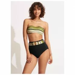 Seafolly - Women's Sun Stripe Bustier Bandeau - Bikini Top -Seafolly Shop seafolly womens sun stripe bustier bandeau bikini top detail 4