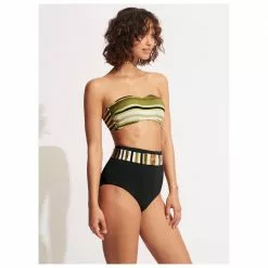 Seafolly - Women's Sun Stripe Bustier Bandeau - Bikini Top -Seafolly Shop seafolly womens sun stripe bustier bandeau bikini top detail 5