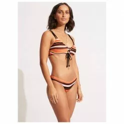 Seafolly - Women's Sun Stripe Reversible Bralette - Bikini Top -Seafolly Shop seafolly womens sun stripe reversible bralette bikini top detail 7