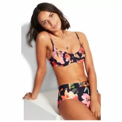 Seafolly - Women's Wide Side Retro IV - Bikini Bottom -Seafolly Shop seafolly womens wide side retro iv bikini bottom detail 5