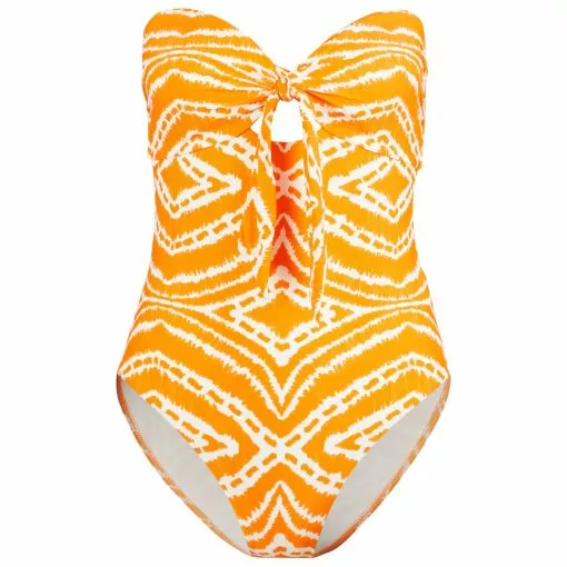 Seafolly Women's Zanzibar Twist Tie Front One Piece - Swimsuit 3 Seafolly Women's Zanzibar Twist Tie Front One Piece - Swimsuit -Seafolly Shop seafolly womens zanzibar twist tie front one piece swimsuit